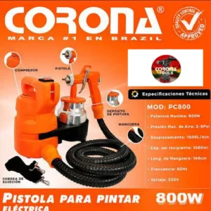 Pistola para Pintar Eléctrica Corona PC800