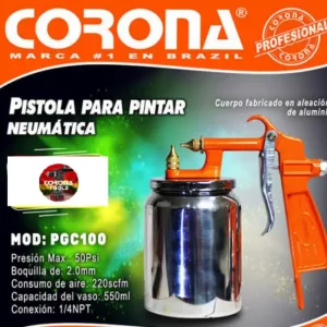 Pistola para Pintar Neumática Corona PGC100