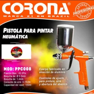 Pistola para Pintar Neumática Corona PPC008
