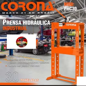 Prensa Hidráulica Industrial 30Tn Corona PHC30