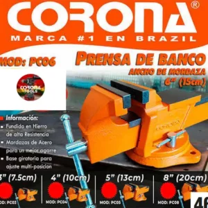 Prensa de Banco 3" (7.5cm) Corona PC03