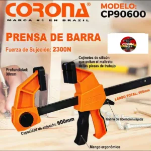 Prensa de Barra 600mm Corona CP90600
