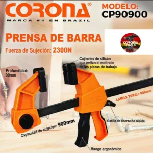 Prensa de Barra 900mm Corona CP90900