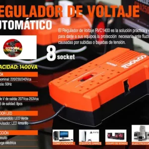 Regulador de Voltaje Automático Corona RVC1400