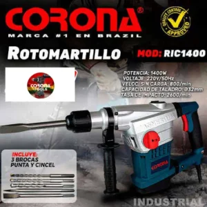 Rotomartillo Industrial Corona RIC1400