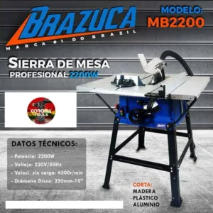 Sierra de Mesa Profesional 2200W Brazuca MB2200
