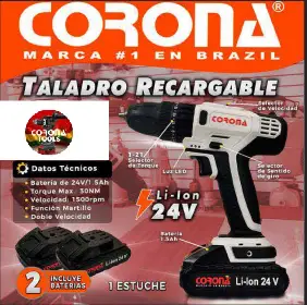 Taladro Recargable Corona TRC24