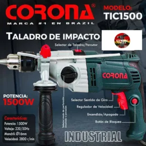Taladro de Impacto Corona TIC1500