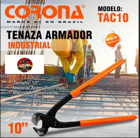 Inicio 71 Tenaza Armador Industrial 10" Corona TAC10