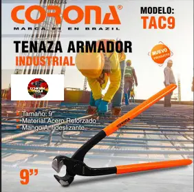 Tenaza Armador Industrial 9" Corona TAC9