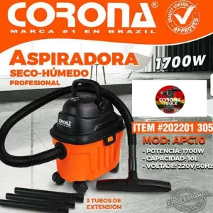 Aspiradora Seco-Húmedo Profesional Corona APC10