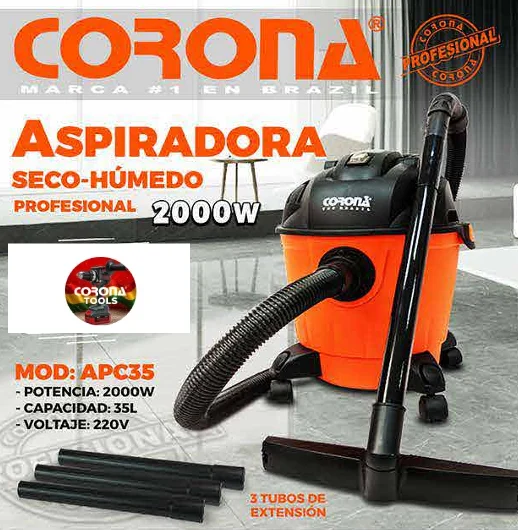 Aspiradora Seco-Húmedo Profesional Corona APC35 1 Aspiradora Seco-Húmedo Profesional Corona APC35