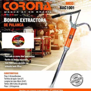Bomba Extractora de Palanca Corona BAC1001