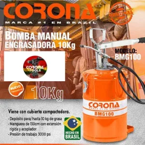 Bomba Manual Engrasadora 10Kg Corona BMG100