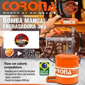 Bomba Manual Engrasadora 3Kg Corona BMG30