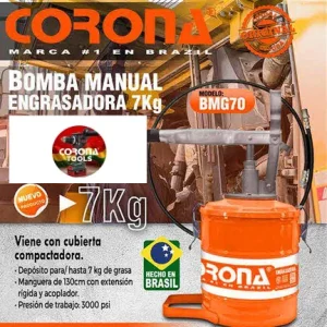 Bomba Manual Engrasadora 7Kg Corona BMG70