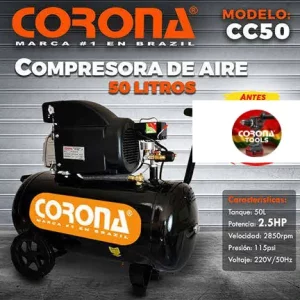 Compresora de Aire 50 Litros Corona CC50