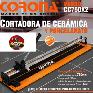 Cortadora de Cerámica y Porcelanato Corona CC750X2