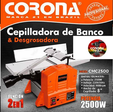 Cepilladora de Banco & Desgrosadora Corona CMC2500 1 Cepilladora de Banco & Desgrosadora Corona CMC2500