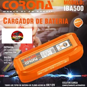 Cargador de Batería Corona IBA500