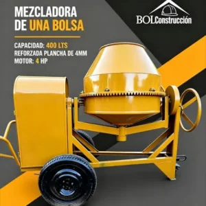 Inicio 50 Mezcladora de Una Bolsa 400 L 4 HP