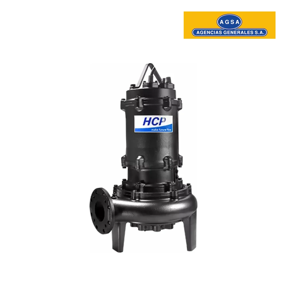 Bomba Sumergible para Aguas Residuales 7.5HP 100(150)AFE45.5-T07.5 con Impulsor Tipo E - HCP 1 Bomba Sumergible para Aguas Residuales 7.5HP 100(150)AFE45.5-T07.5 con Impulsor Tipo E - HCP