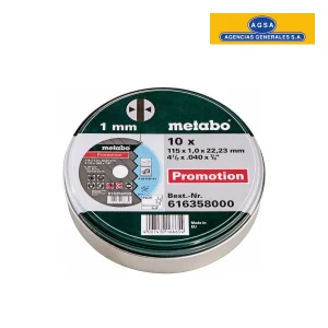 Discos de Corte 115mm - Envase de 10 piezas METABO